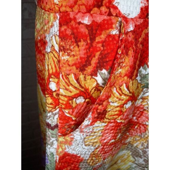 Danny & Nicole Women Textured Floral Fit And Flare Dress With Pockets Size 10 - Picture 7 of 11